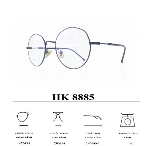 GỌNG KÍNH HỢP KIM SIÊU NHẸ THỜI TRANG 8885