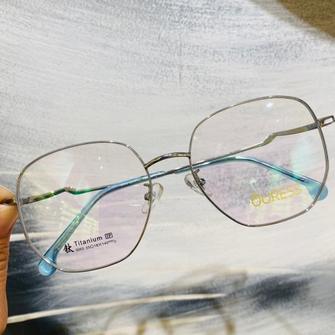 Gọng kính titanium 9065 1276 thời trang nam nữ siêu nhẹ siêu bền OURESS