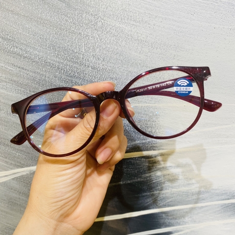 Gọng kính nhựa 3017 thời trang nam nữ siêu nhẹ siêu bền OURESS