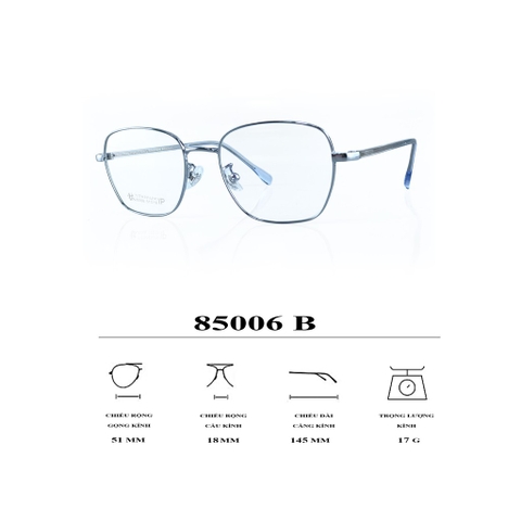 Gọng kính cận 85006 chất liệu titan thời trang mắt kính OURESS nam nữ siêu nhẹ siêu bền