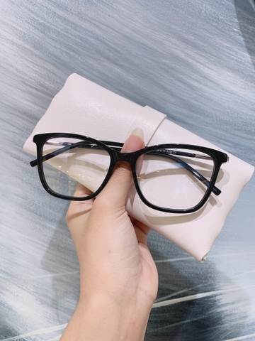 Gọng kính unisex nhựa Acetate cao cấp, dáng mắt mèo thời trang WD305