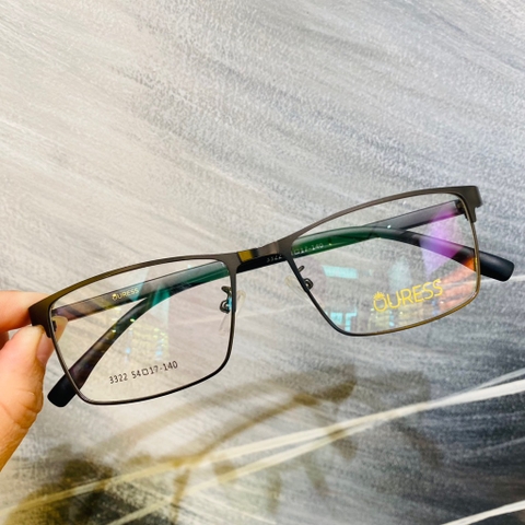 Gọng kính cận 58026 3322 3348 hợp kim mắt kính OURESS thời trang nam nữ siêu bền