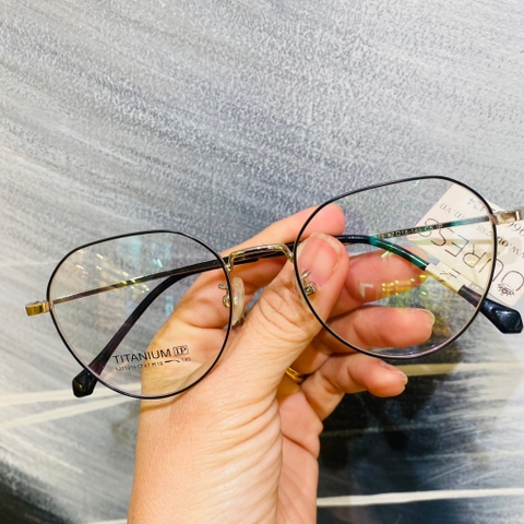 Gọng kính cận 2035 2018 5201315 titan thời trang mắt kính OURESS nam nữ siêu nhẹ siêu bền