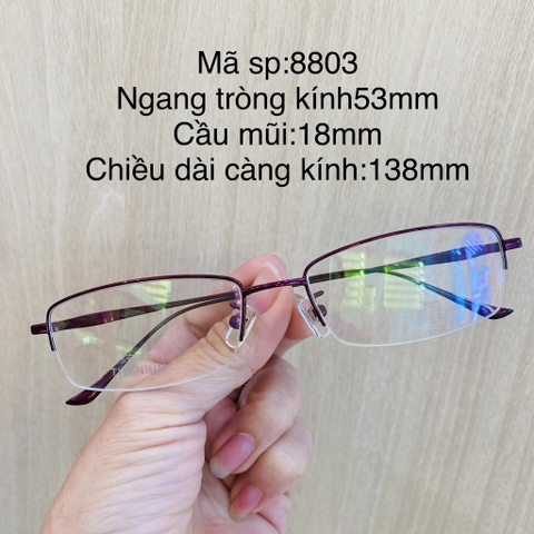 Gọng kính titanium 8803 8406 8807 8533 8836 928 nửa khung thời trang nữ cao cấp OURESS