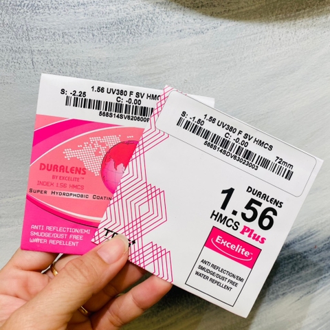 Tròng kính TOG Thương hiệu: EXCELITE - Xuất xứ Thái Lan Chiết suất : 1.56 SVD