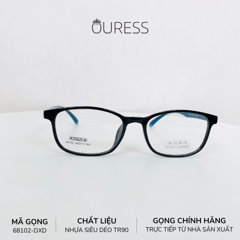 Gọng kính nhựa 68102 thới trang nam nữ siêu nhẹ siêu bền OURESS