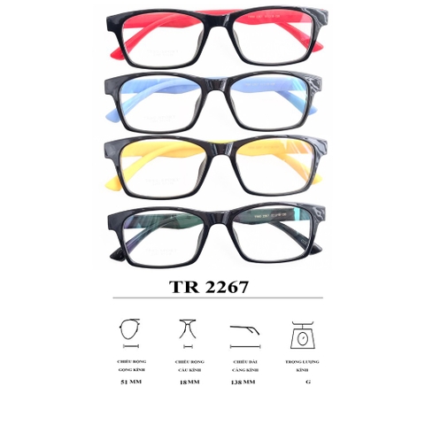 Gọng kính nhựa 2273 thời trang nam nữ siêu nhẹ siêu bền OURESS