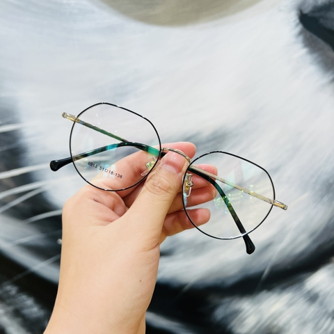 Gọng kính hợp kim thời trang nam nữ siêu nhẹ siêu bền OURESS 8915