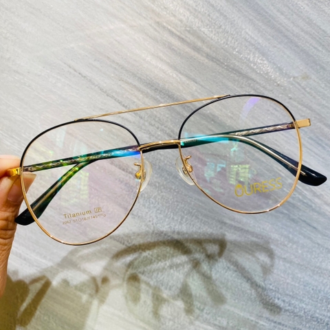 Gọng kính cận 2056 2062 2039 titan thời trang mắt kính OURESS nam nữ siêu nhẹ siêu bền