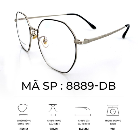GỌNG KÍNH HỢP KIM SIÊU NHẸ THỜI TRANG - 8889