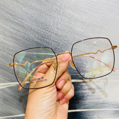 Gọng kính cận F63061 F63025 2031 titan thời trang mắt kính OURESS nam nữ siêu nhẹ siêu bền