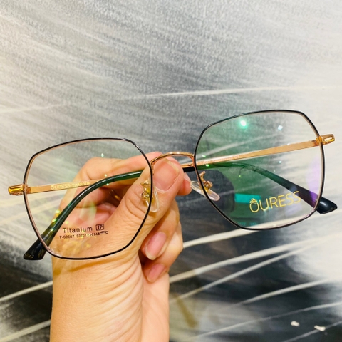 Gọng kính cận F63093 F63087 F63023 B2007 chất liệu titan thời trang mắt kính OURESS nam nữ siêu nhẹ siêu bền