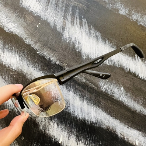 Gọng kính nhựa nửa khung xẻ cước 8063 thời trang nam nữ siêu nhẹ siêu bền OURESS