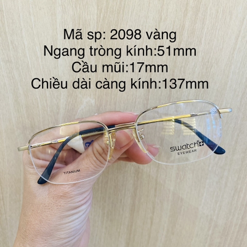 Gọng kính titanium 8163 6816 8709 8097 2097 2098 nửa khung thời trang nữ cao cấp OURESS