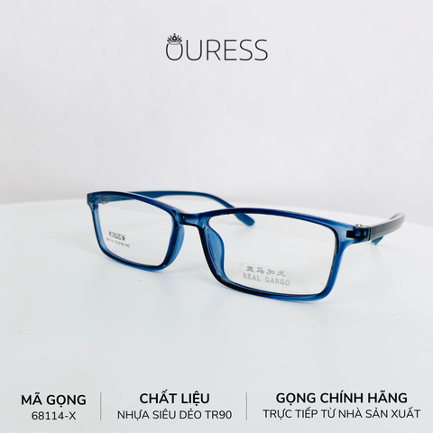 Gọng kính nhựa 68114 thời trang nam nữ siêu nhẹ siêu bền OURESS