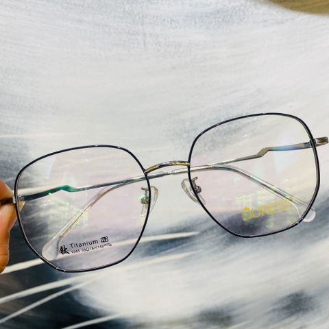 Gọng kính titanium 9065 1276 thời trang nam nữ siêu nhẹ siêu bền OURESS