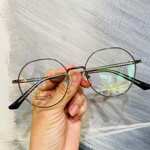 Gọng kính cận 2035 2018 5201315 titan thời trang mắt kính OURESS nam nữ siêu nhẹ siêu bền