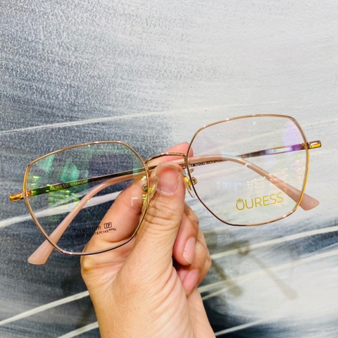 Gọng kính cận F63093 F63087 F63023 B2007 chất liệu titan thời trang mắt kính OURESS nam nữ siêu nhẹ siêu bền