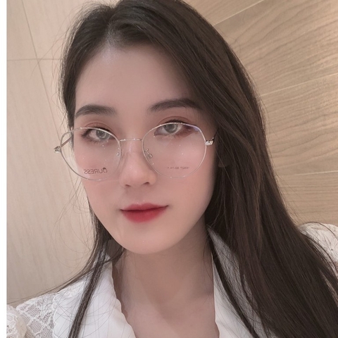 Gọng kính hợp kim 16827 thời trang nữ trendy siêu nhẹ siêu bền OURESS