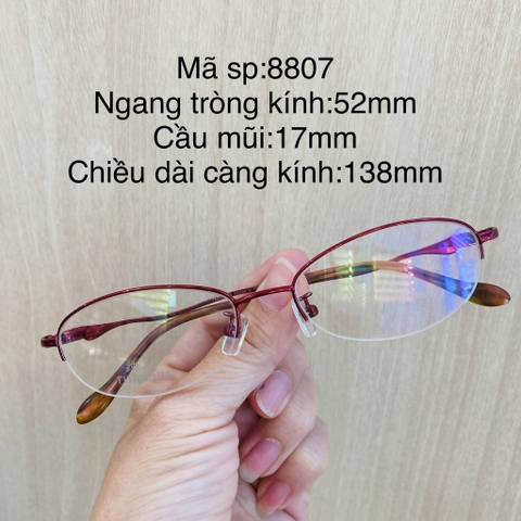 Gọng kính titanium 8803 8406 8807 8533 8836 928 nửa khung thời trang nữ cao cấp OURESS