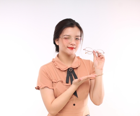 Gọng kính hợp kim 5592 thời trang nữ siêu nhẹ siêu bền OURESS