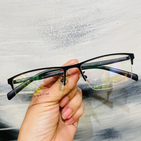 Gọng kính cận A5012 Z031 A5114 hợp kim cước OURESS thời trang nam nữ siêu nhẹ siêu bền