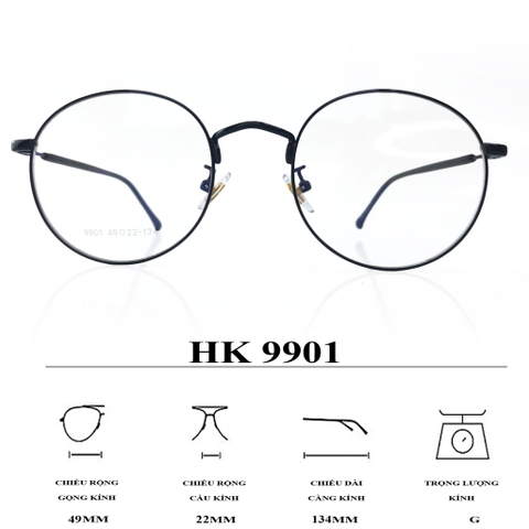 GỌNG KÍNH HỢP KIM SIÊU NHẸ THỜI TRANG 9901