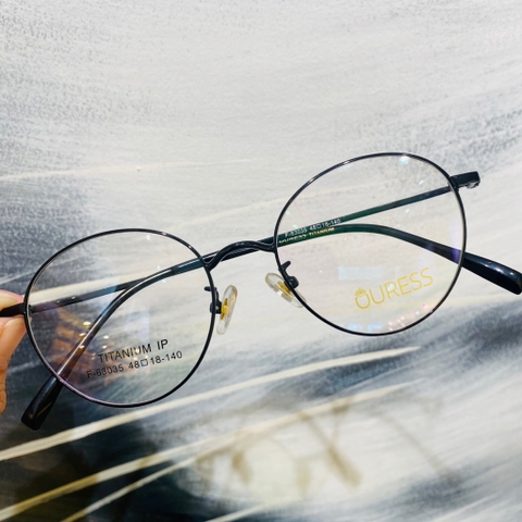 Gọng kính cận titan 8505 F63035 thời trang mắt kính OURESS nam nữ siêu nhẹ siêu bền