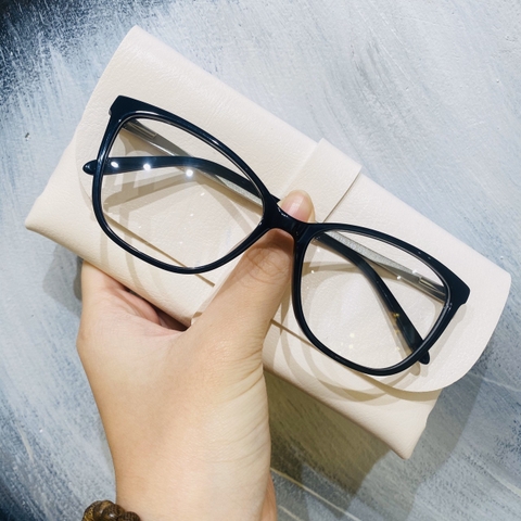 Gọng kính unisex nhựa Acetate cao cấp, dáng mắt mèo thời trang W304