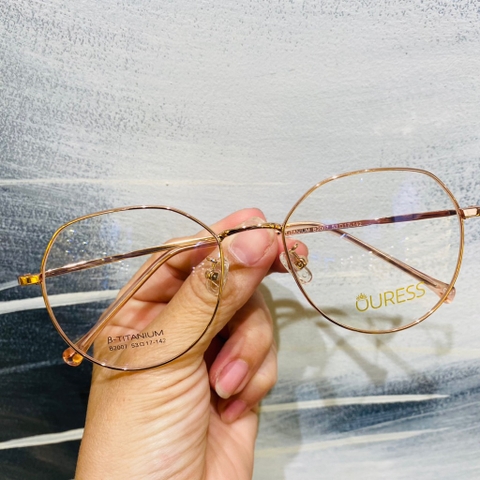 Gọng kính cận F63093 F63087 F63023 B2007 chất liệu titan thời trang mắt kính OURESS nam nữ siêu nhẹ siêu bền