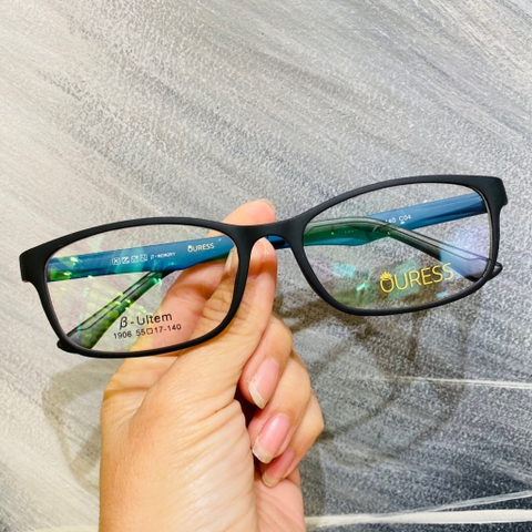 Gọng kính cận 1906 H66004 nhựa dẻo ultem thời trang nam nữ mắt kính OURESS