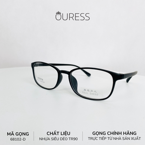 Gọng kính nhựa 68102 thới trang nam nữ siêu nhẹ siêu bền OURESS