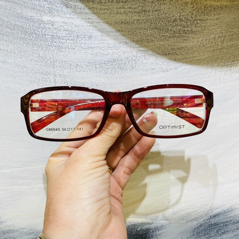 Gọng kính nhựa 86040 thời trang nam nữ cá tính siêu bền OURESS