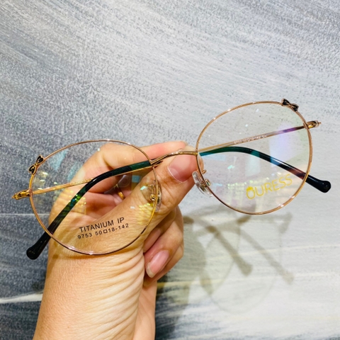 Gọng kính cận 9753 8920 hợp kim thời trang mắt kính OURESS nam nữ siêu nhẹ siêu bền