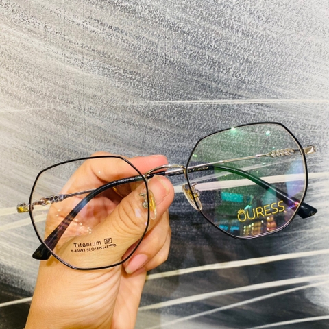 Gọng kính cận F63093 F63087 F63023 B2007 chất liệu titan thời trang mắt kính OURESS nam nữ siêu nhẹ siêu bền