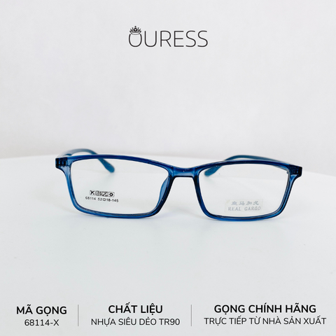 Gọng kính nhựa 68114 thời trang nam nữ siêu nhẹ siêu bền OURESS