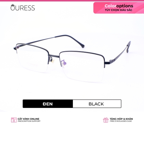 Gọng kính titanium w2029 thời trang cao cấp nam siêu nhẹ siêu bền OURESS