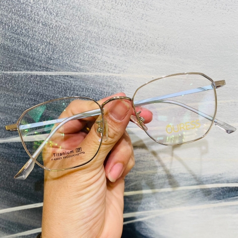 Gọng kính cận F63093 F63087 F63023 B2007 chất liệu titan thời trang mắt kính OURESS nam nữ siêu nhẹ siêu bền