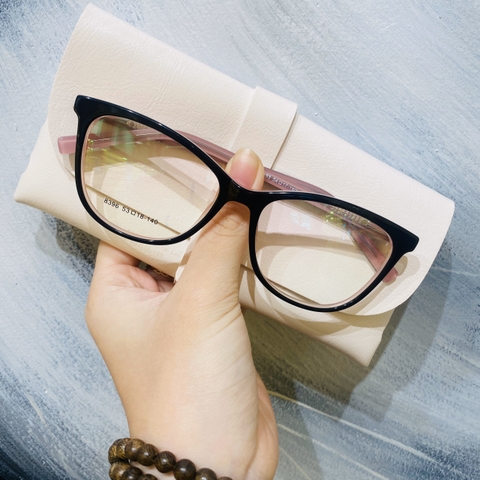 Gọng kính unisex nhựa Acetate cao cấp, dáng mắt mèo thời trang 8369