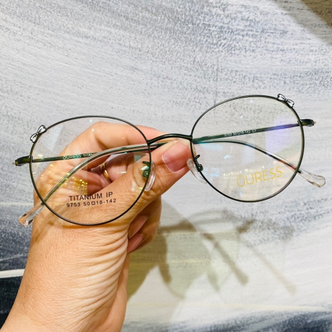 Gọng kính cận 9753 8920 hợp kim thời trang mắt kính OURESS nam nữ siêu nhẹ siêu bền