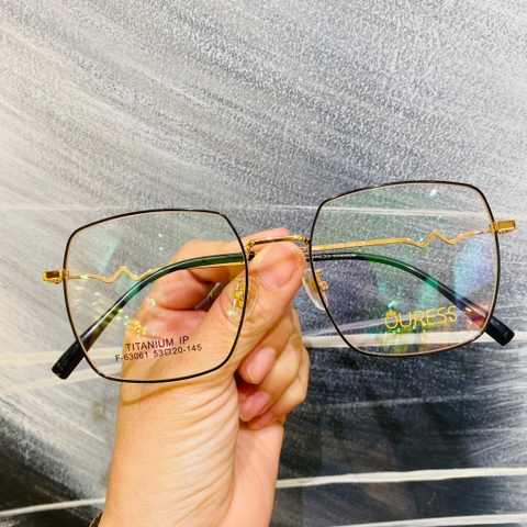 Gọng kính cận F63061 F63025 2031 titan thời trang mắt kính OURESS nam nữ siêu nhẹ siêu bền