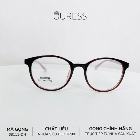 Gọng kính nhựa 68111 thời trang nam nữ siêu nhẹ siêu bền OURESS