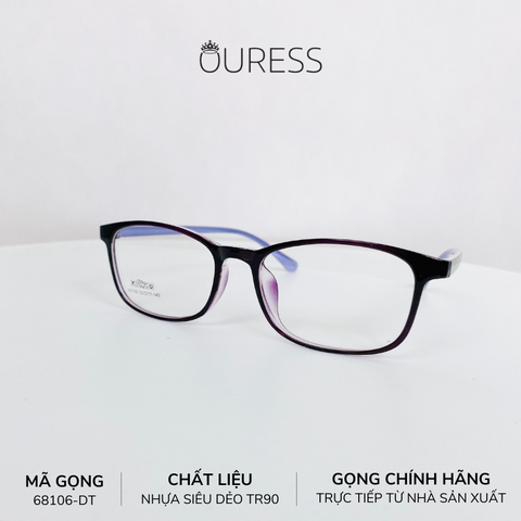 Gọng kính nhựa 68106 thời trang nam nữ siêu nhẹ siêu bền OURESS