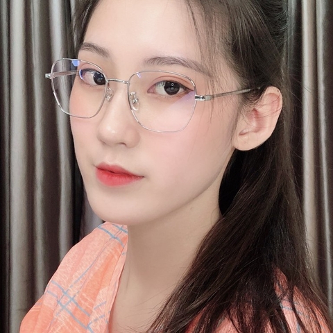 Gọng kính cận 85006 chất liệu titan thời trang mắt kính OURESS nam nữ siêu nhẹ siêu bền