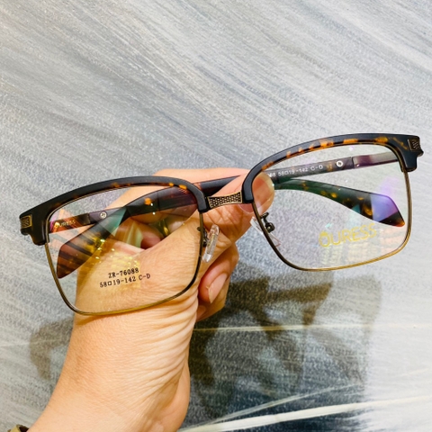 Gọng kính cận ZR76088 ZR76072 nhựa hợp kim thời trang mắt kính OURESS nam nữ siêu bền