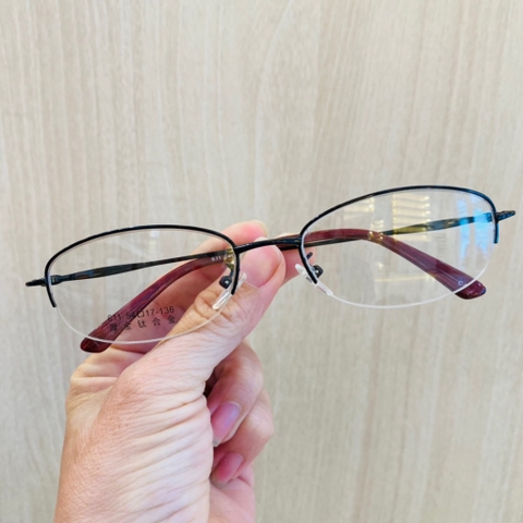 Gọng kính 611 hợp kim xẻ cước thời trang nam nữ siêu nhẹ siêu bền OUESS