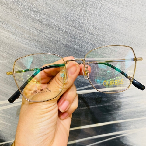 Gọng kính cận F63061 F63025 2031 titan thời trang mắt kính OURESS nam nữ siêu nhẹ siêu bền