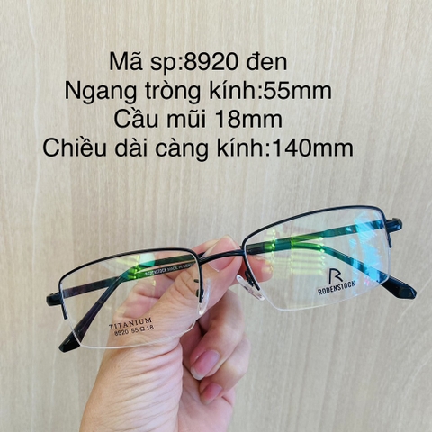 Gọng kính titanium 8911 8913 8914 8920 nửa khung thời trang nam siêu nhẹ siêu bền OURESS