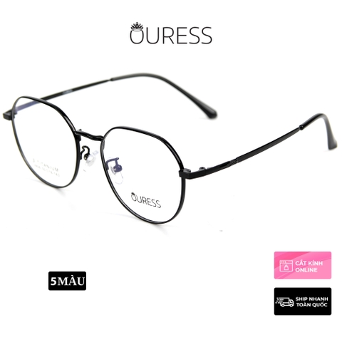 Gọng kính titanium 2806 thời trang cao cấp nam nữ siêu nhẹ siêu bền OURESS