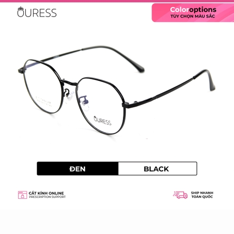 Gọng kính titanium 2806 thời trang cao cấp nam nữ siêu nhẹ siêu bền OURESS